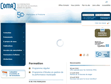 Tablet Screenshot of comaq.qc.ca